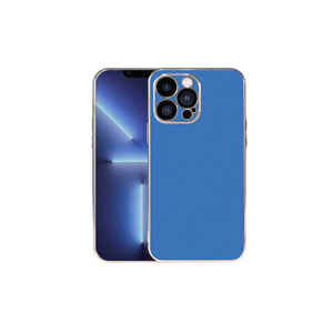 Étui de protection en silicone Netzy Luxury SAFA Vienna Series pour iPhone 13 Pro Max et 14 Plus en bleu saxo - Product Image 1