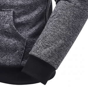 Sweat à capuche en polaire d'hiver pour homme Pull décontracté chaud 100% coton Lavé Imperméable Respirant Vêtement de sport pour tous les jours Entraînement - Product Image 4