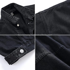 Vestes en jean personnalisées pour hommes, respirantes, à col montant, séchage rapide, style Aci Wash grande taille pour la saison hivernale - Product Image 4