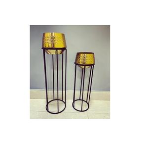 Balcony Home Decoration Metal <b>Planter</b> With <b>Gold</b> Basket <b>Gold</b> Metal Flower Pot For Table Decor impex - Product Image 2