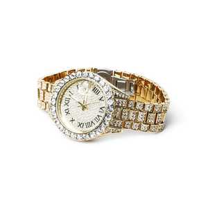 Alta calidad de lujo completo Bling Iced Moissanite diamante reloj Edición Limitada Hip Hop cuarzo joyería - Product Image 4