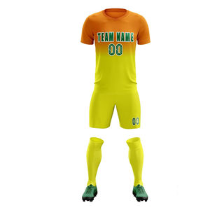 Conjunto de Uniforme de Fútbol Sublimado Personalizado, Camiseta y Pantalones Cortos de Fútbol de Poliéster Transpirable, Ropa Deportiva de Equipo OEM - Product Image 1