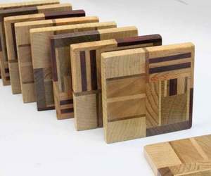 Sous-verres en forme de cœur en bois écologiques avec support en bois de qualité supérieure Prix d'usine Fournisseur Fabricant SCI Inde - Product Image 6