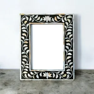 กรอบรูปมุกแบบวินเทจโบราณงานฝีมือที่ซับซ้อนสะท้อนความงามของขวัญราคาถูกที่ดีที่สุด - Product Image 1