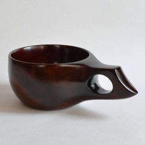 POPULARITY Natural Wood Tea <b>Cup</b> Wooden for Wine <b>Coffee</b> Water Hot Cold Drinks Drinking Mug, Japanese Style Wood Tea <b>Cup</b> - Product Image 2