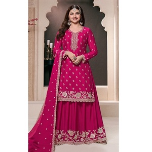 Costumes Palazzo élégants exclusifs avec Dupatta parfaits pour les tenues de fête, les fêtes et les événements formels disponibles à un prix abordable - Product Image 1