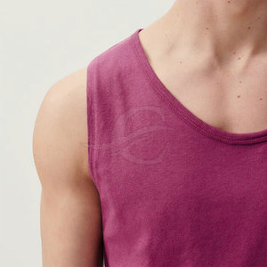 Débardeur pour homme en coton 100% respirant, tricoté, décontracté, pour le fitness, design et taille personnalisés, best-seller, prix abordable - Product Image 6