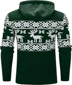 Suéter con capucha para hombre de fabricante de Pakistán, ropa de invierno, tejido personalizado de secado rápido, 100% algodón, suéter con logotipo frontal antibolitas - Product Image 2