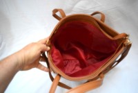 Sac fourre-tout vintage en cuir véritable par Moroccansoul - Toutes saisons, fabriqué au Maroc