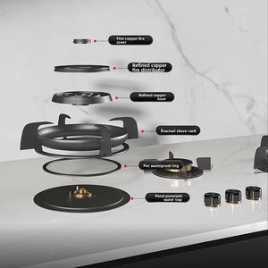 Suministro Exclusivo: Estufa de Gas Empotrable de Acero Inoxidable con Tres Quemadores, Encendido Electrónico y Apagado Automático, Disponible para el Hogar - Product Image 3