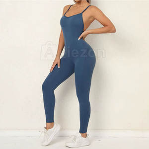 Combinaison d'entraînement respirante pour femmes Yoga Gym Fitness One Piece Activewear Suit à vendre en Stock - Product Image 5