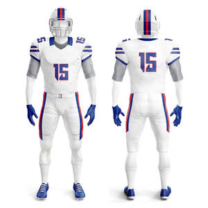 Uniforme de fútbol americano de color sólido y patrón/Uniforme de fútbol americano hecho con material de poliéster 100% - Product Image 2