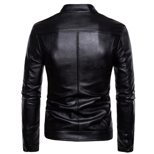 <b>jacket</b> for men 2026 Arrival Unisex Design Color Block Men <b>Genuine</b> <b>Leather</b> <b>Jacket</b> Custom High Quality Men <b>Leather</b> <b>Jacket</b> - Product Image 3