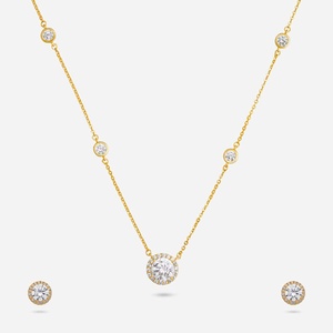 92.5 Silver Necklace with Diamond 191457 - Product Image 1