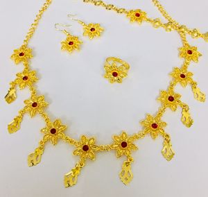 Collar de cobre chapado en oro de 24 quilates Vintage de inspiración italiana, conjunto de joyería de moda para mujer con diamantes clásicos directamente de EE. UU. Francia - Product Image 1