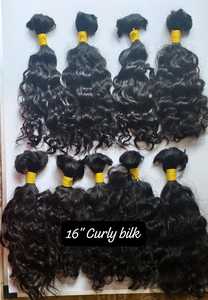 ผมต่อแบบอินเดียเป็นลอน100% จากผมมนุษย์จำนวนมาก - Product Image 4