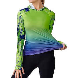 T-shirts longs élégants et durables en tissu léger Rash Guard confortable pour la protection solaire en extérieur - Product Image 5