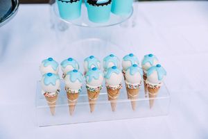 Clear Acrylic Ice Cream Cone Organizer Rack Custom Shape <b>Display</b> Stand Perfect for Elegant Wedding and Party Dessert <b>Tables</b> - Product Image 4