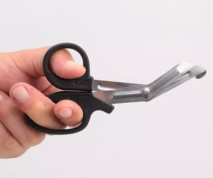 Ciseaux d'allaitement de haute qualité avec logo personnalisé Ciseaux à bandage en gaze en acier inoxydable Composants en résine plastique Manuel pour - Product Image 5