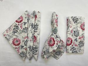 ผ้าเช็ดปากผ้าฝ้ายพิมพ์ลายดอกไม้นำมาใช้ใหม่ผ้าเช็ดปากสำหรับงานเลี้ยงแต่งงานผ้าเช็ดปากผ้าฝ้ายสำหรับใช้ในงานรับประทานอาหารงานแฮนด์เมดคาเฟ่บาร์ - Product Image 5