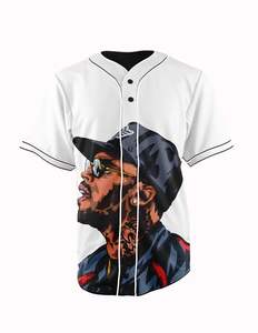Camisetas de béisbol con bordado elegante personalizado ropa deportiva impresa con bordado de moda - Product Image 3
