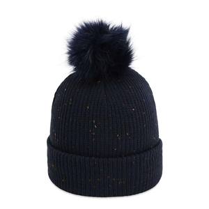 Gorro de Punto Acrílico con Pompón de Invierno, Gorro de Lana con Logotipo Bordado de Diseño Personalizado OEM - Product Image 5