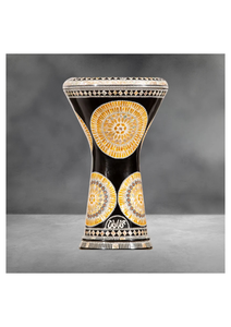 Auténtico Gawharet El Fan, Medallón Dorado Solar de Aluminio Hecho a Mano, Sombaty Darbuka de 23 cm para Doumbek - Product Image 5