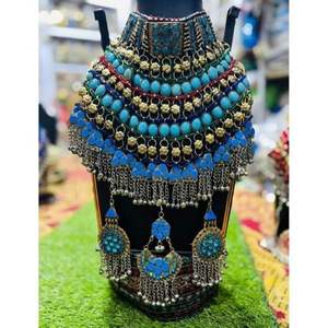 High Quality Handmade Customized Zircon Bridal Wedding Vintage Jewelry <b>Set</b> <b>Women</b> Silver Plated Alloy <b>Gift</b> Party Wholesale Price - Product Image 4