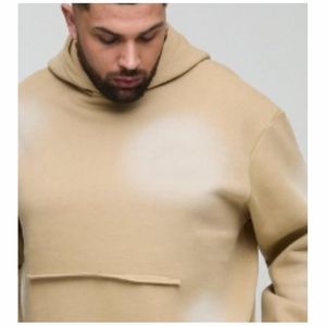 Survêtement évasé personnalisé pour hommes Streetwear 3D pour impression bouffante ensemble de jogging à capuche empilée ourlet solide bord coupé graphique sueur en gros - Product Image 4