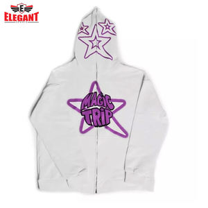 เสื้อฮู้ดดี้แบบซิป ดีไซน์เองได้ ผู้ชาย แขนยาวเต็มตัว มีกระเป๋าข้าง แฟชั่น - Product Image 2