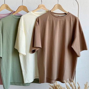 Camiseta Extra Grande 100% Algodón Unisex Estilo Urbano Cuello Redondo Manga Corta Estampado Puff Talla Grande - Product Image 2