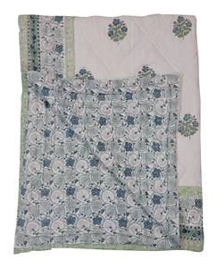 Edredón Kantha estampado a mano de algodón indio de la mejor calidad, colcha Kantha suave, manta de cama Kantha a precio de fábrica - Product Image 5