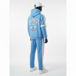 ชุดวอร์มมีฮู้ดผ้าฟลีซแบบสบาย พรีเมียม ใส่ได้ทั้งชายและหญิง สไตล์ลำลอง สีพื้น สามารถปรับแต่งได้ ระบายอากาศได้ดี ทรงปกติ ความยาวเต็มตัว ผ้าฝ้าย 100% - Product Image 2