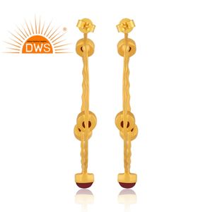 สินค้ามาใหม่ต่างหูพลอยโอนิกซ์สีแดงธรรมชาติเงินสเตอร์ลิงเครื่องประดับออกแบบได้เองของขวัญสำหรับผู้หญิงสำหรับเธอ - Product Image 4