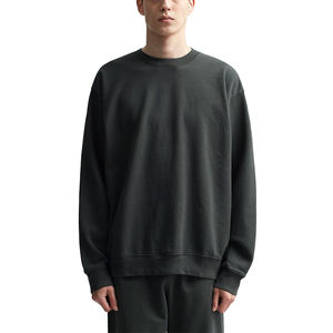 เสื้อสเวตเตอร์ผู้ชายแขนยาวปักโลโก้อบอุ่นผ้าฝ้าย100% คอลูกเรือแบบลำลอง - Product Image 3