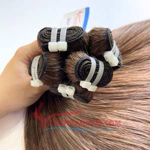 Cheveux vietnamiens colorés de luxe Trame de cheveux naturels droits Extensions de cheveux humains à double tirage au prix de gros - Product Image 6