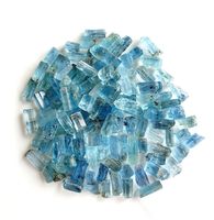 Hochwertiger Himmelblauer Natürlicher Aquamarin Rohstein Katzenauge Top AA+ Qualität Zertifiziert 50mm X 10mm 200g Loser Edelstein für Schmuckherstellung