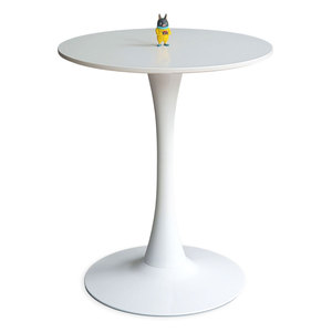 Round 60cm Tulip <b>Dining</b> <b>Table</b> ST15456 with Powder-Coated Iron Legs - Product Image 5