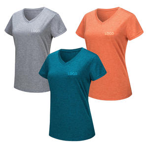 เสื้อยืดลำลองสำหรับผู้หญิงแห้งเร็วเสื้อสแปนเด็กซ์แบบถักผ้าโพลีเอสเตอร์ขนาดใหญ่พิเศษสินค้ามาใหม่2024 - Product Image 3