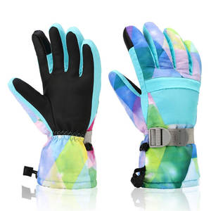 High Quality Different Color Leather Full Finger Ski <b>Gloves</b> Waterproof <b>Functional</b> Warm Cross-country Skiing Men Reasonable - Product Image 3