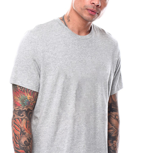 เสื้อยืดคอกลมแขนสั้นสำหรับผู้ชายทรงหลวมเสื้อ100% โลโก้ออกแบบได้ตามต้องการ - Product Image 2