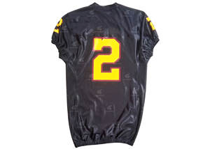 ชุดกีฬาผ้าโพลีเอสเตอร์สำหรับผู้ใหญ่ชุดฟุตบอลอเมริกันผ้าเจอร์สีออกแบบใหม่ล่าสุด - Product Image 2