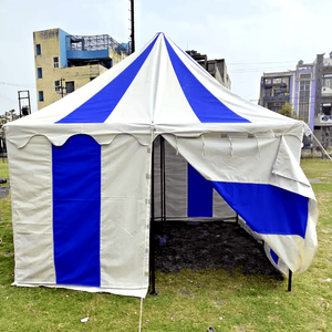 Tente carrée médiévale intemporelle en toile imperméable, simple couche, ouverture automatique, surface de 4m², idéale pour les centres de villégiature, capacité de 4 à 10 personnes - Product Image 2
