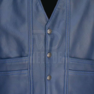 New Arrival High Quality Men Leather <b>Vest</b> Latest Design New Style Design Your Own Leather <b>Vest</b> for Men - Product Image 5