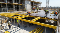 Système de coffrage de dalle haute efficacité MINGLEI, coffrage de table pour la coulée de béton en construction