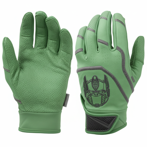 Gants de frappe de baseball en peau de chèvre respirants, design personnalisé, couleurs, prix de gros, gants de frappe de softball ventilés et sans couture - Product Image 2