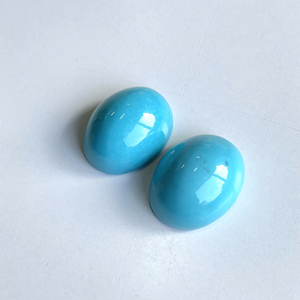 Cabochons turquoise d'Arizona de 60,24 carats, paire de 2 pièces, pierres précieuses naturelles pour la fabrication de bijoux fins - Product Image 5