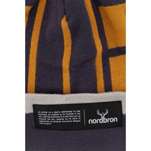 หมวกไหมพรมถักแบบนิ่มสำหรับผู้ชายเสื้อสเวตเตอร์สองชั้นมีความยืดหยุ่นแบบธรรมดาพิมพ์โลโก้สีเทาเข้ม - Product Image 2