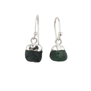Pendientes de gancho de estilo colgante de moda, joyería para mujer, piedra preciosa aguamarina, pendiente colgante galvanizado de plata, regalo de cumpleaños - Product Image 6