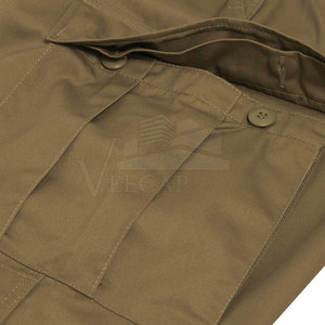 Pantalones Cargo de Hip Hop informales para hombre, pantalones de trabajo ligeros con múltiples bolsillos para senderismo, botón con cierre de mosca - Product Image 6
